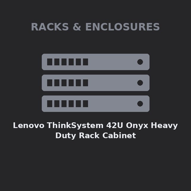 [LEN-7D6DCTO1WW-KIT] Lenovo ThinkSystem 42U Onyx Heavy Duty Rack Cabinet