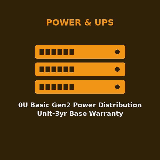[LEN-7DGLCTO1WW-KIT] 0U Basic Gen2 Power Distribution Unit-3yr Base Warranty