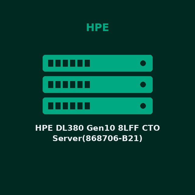 [HPE-868706B21-KIT] HPE DL380 Gen10 8LFF CTO Server(868706-B21)