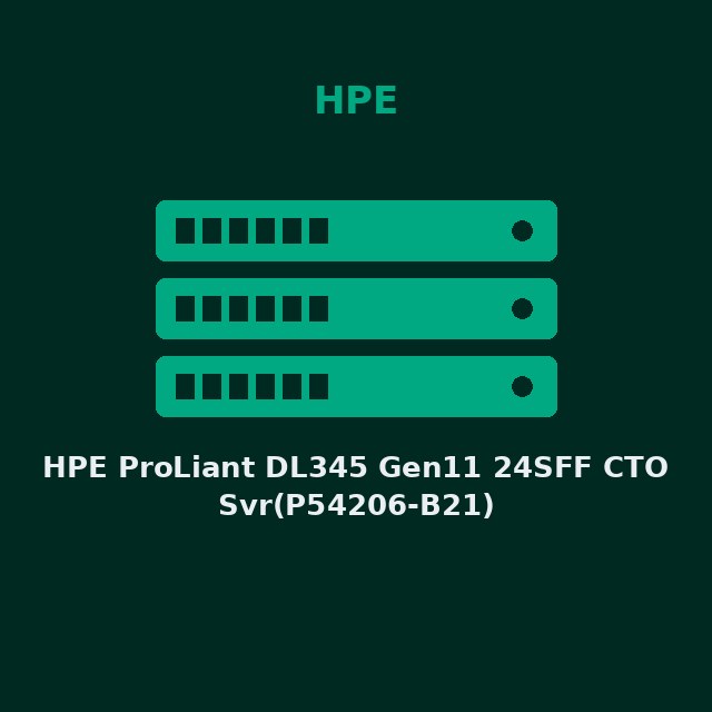HPE ProLiant DL345 Gen11 24SFF CTO Svr(P54206-B21)