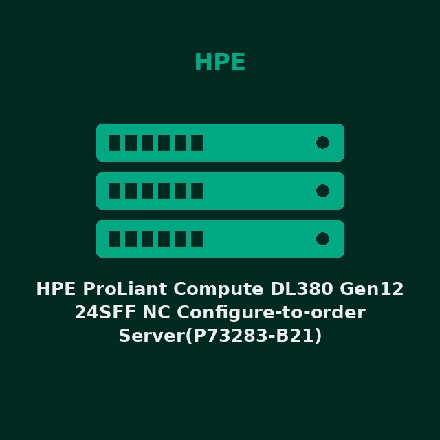HPE ProLiant Compute DL380 Gen12 24SFF NC Configure-to-order Server(P73283-B21)