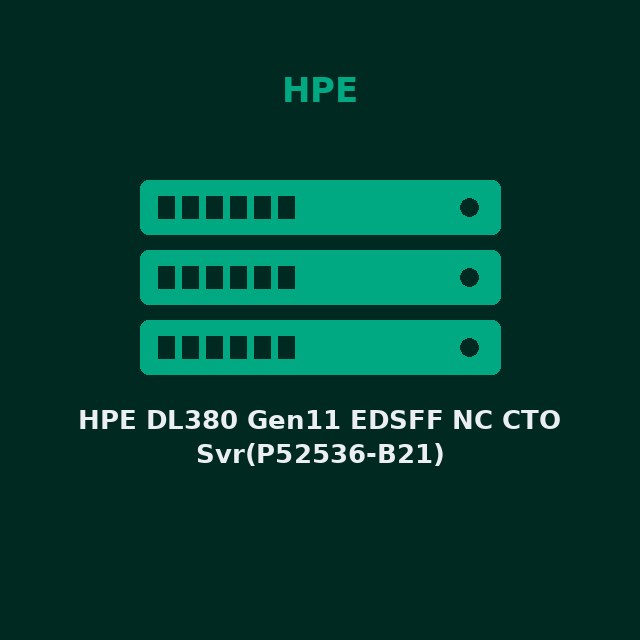 HPE DL380 Gen11 EDSFF NC CTO Svr(P52536-B21)
