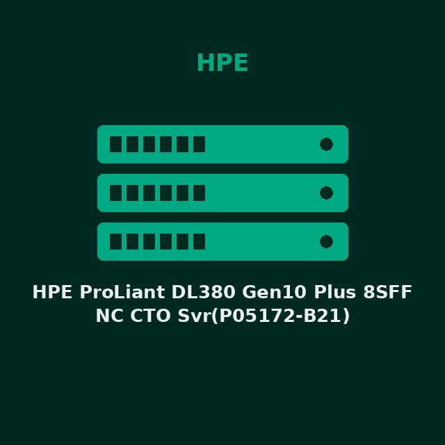HPE ProLiant DL380 Gen10 Plus 8SFF NC CTO Svr(P05172-B21)