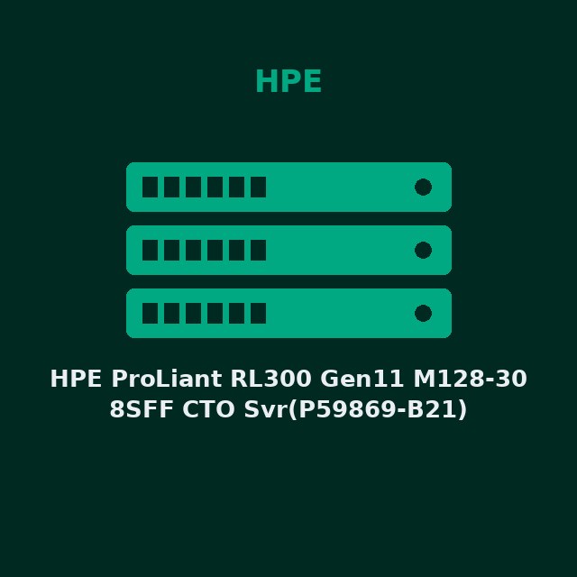 HPE ProLiant RL300 Gen11 M128-30 8SFF CTO Svr(P59869-B21)