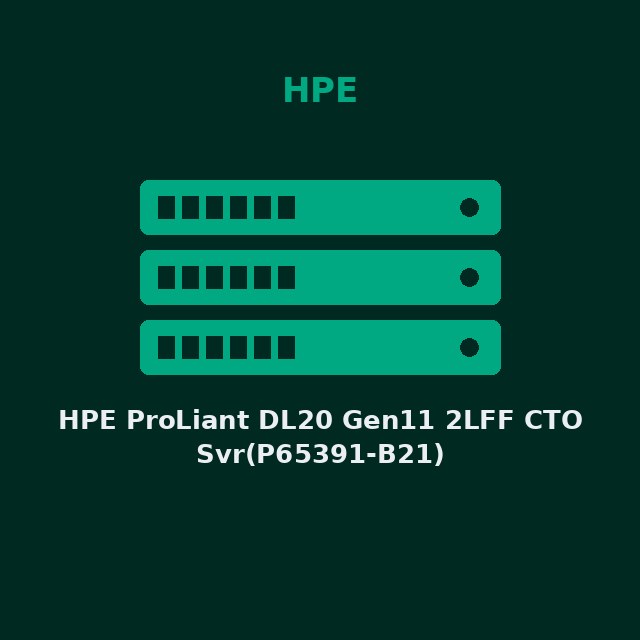 HPE ProLiant DL20 Gen11 2LFF CTO Svr(P65391-B21)