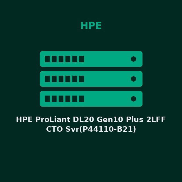 HPE ProLiant DL20 Gen10 Plus 2LFF CTO Svr(P44110-B21)