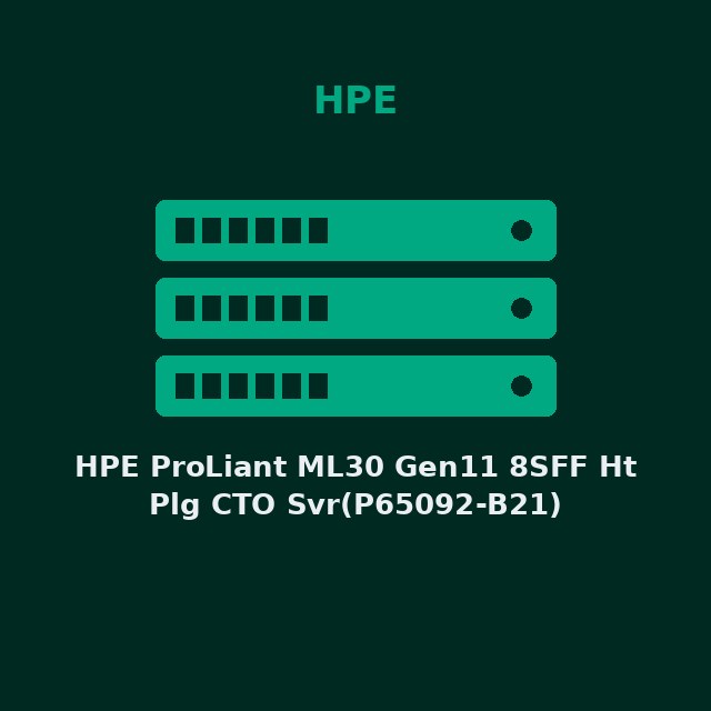 HPE ProLiant ML30 Gen11 8SFF Ht Plg CTO Svr(P65092-B21)