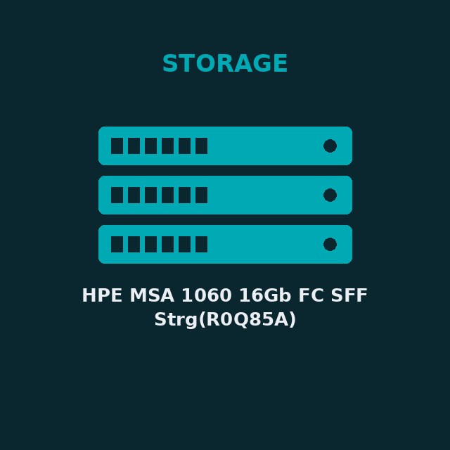 [HPE-R0Q85A-KIT] HPE MSA 1060 16Gb FC SFF Strg(R0Q85A)