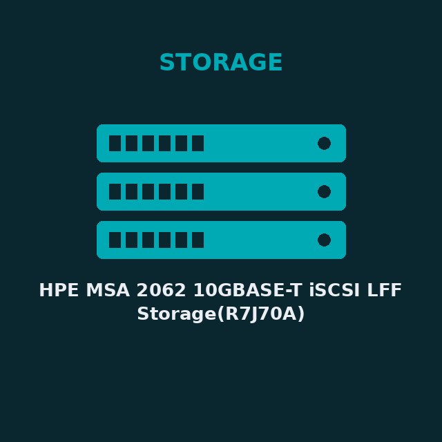 [HPE-R7J70A-KIT] HPE MSA 2062 10GBASE-T iSCSI LFF Storage(R7J70A)