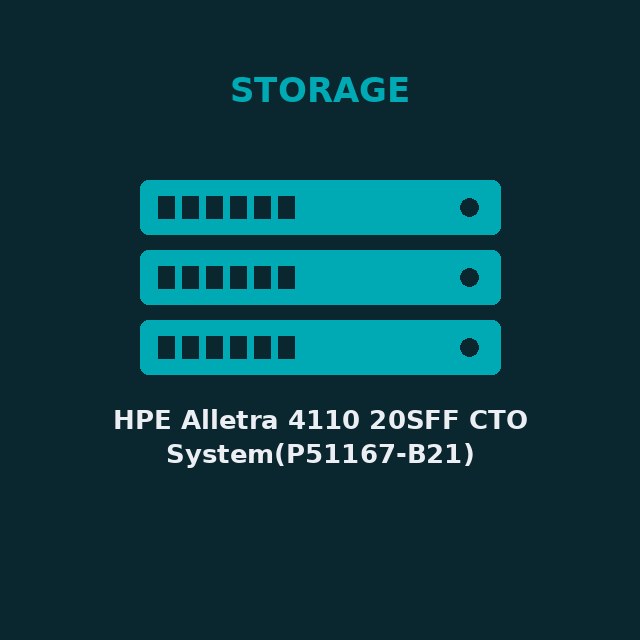 [HPE-P51167B21-KIT] HPE Alletra 4110 20SFF CTO System(P51167-B21)