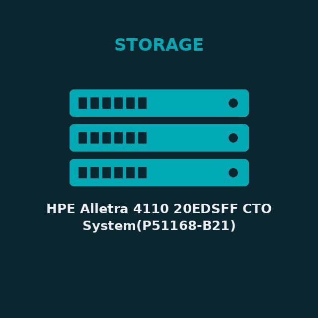[HPE-P51168B21-KIT] HPE Alletra 4110 20EDSFF CTO System(P51168-B21)