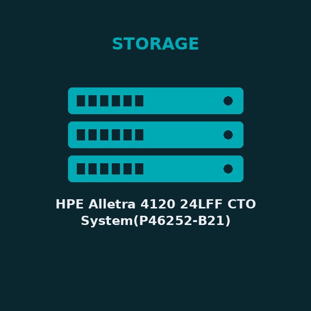 [HPE-P46252B21-KIT] HPE Alletra 4120 24LFF CTO System(P46252-B21)