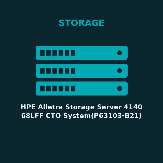 [HPE-P63103B21-KIT] HPE Alletra Storage Server 4140 68LFF CTO System(P63103-B21)